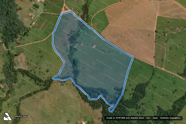 Imagem de satélite de Fazenda Barra da Lontra - Parte 1 em Cássia - MG