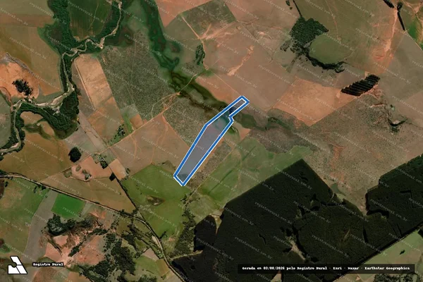 Imagem de satélite de Fazenda Taquari - Parcela 1 em São Francisco de Assis - RS
