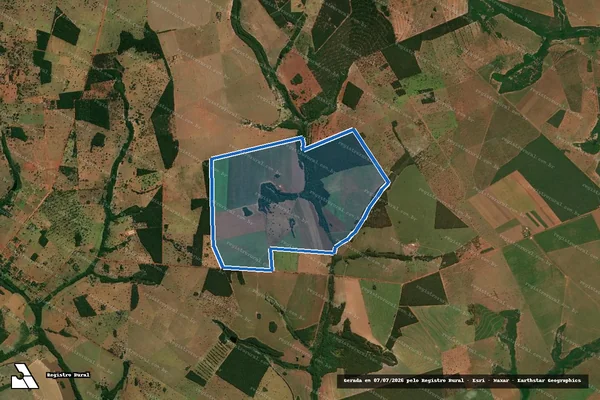 Imagem de satélite de FAZENDA MARIA CATARINA em Jaraguari - MS