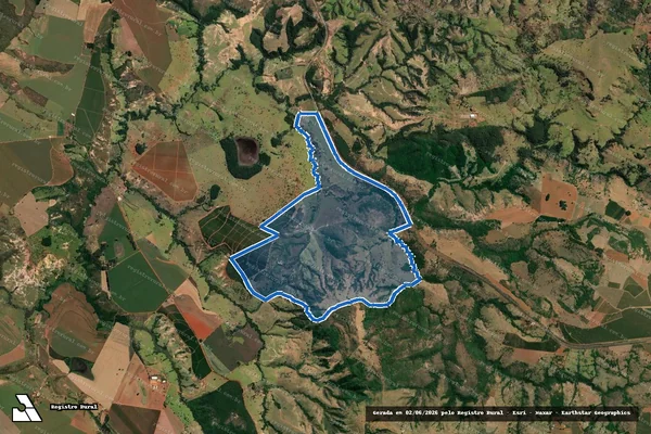 Imagem de satélite de Fazenda São Bartolomeu e Berrador - Parte 1 em Carmo do Paranaíba - MG