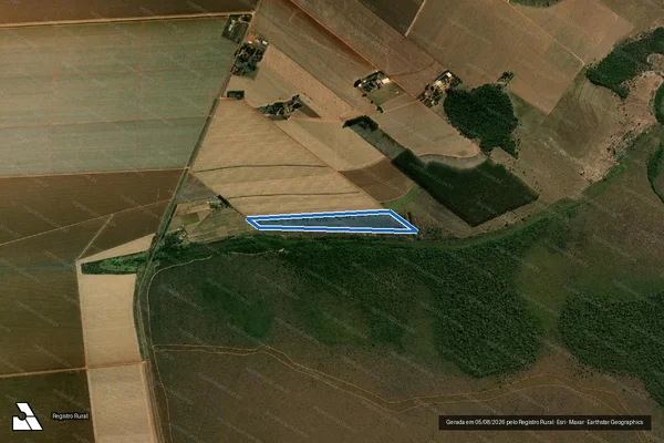 Imagem de satélite de FAZENDA BABILONIA, L.D. RIBEIRÃO PRETO - GLEBA ? 02 em Mineiros - GO