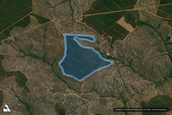 Imagem de satélite de FAZENDA ÁGUA BOA - Gleba 2 em Olhos-d'Água - MG