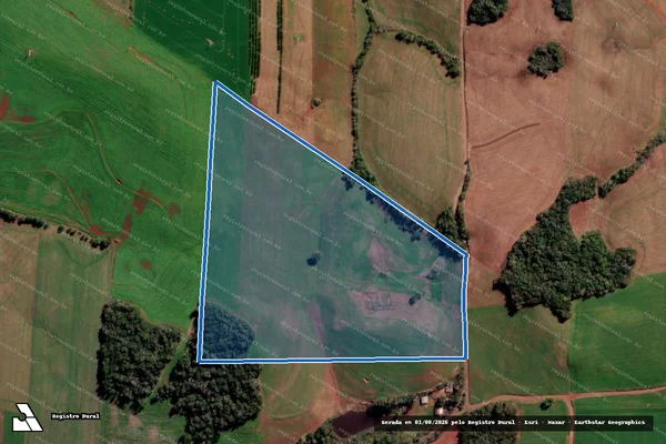 Imagem de satélite de André Marcio de Marco - Propriedade 1 - PARCELA 01 em Barra Funda - RS