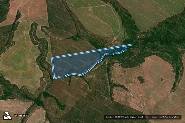 Imagem de satélite de Fazenda Nevada - Mat. 3.261 Parte D em Alto Araguaia - MT