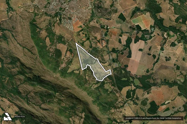 Imagem de satélite de FAZENDA RIO VERMELHO - GLEBA 02 em Jaraguá - GO