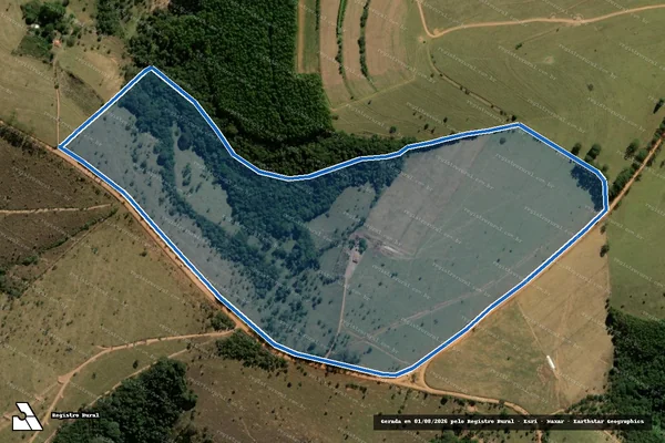 Imagem de satélite de Fazenda Morais, Boa Vista ou Lemos, Rincão, Prata, Cravo e Gurita - GLEBA A em Medeiros - MG