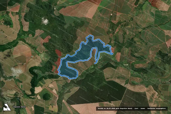Imagem de satélite de Fazenda Velha da Fazenda Salto ? Parcela 01 - Parte 2 em Ibaté - SP