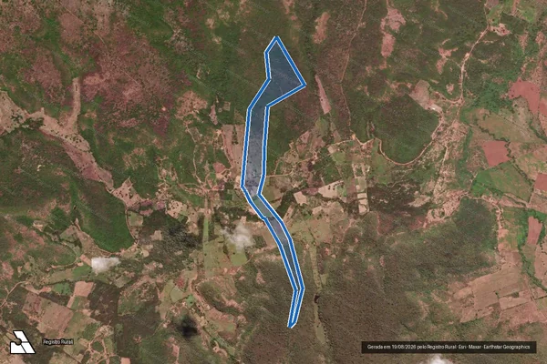 Imagem de satélite de Santo Antonio - Parcela 1 em Itaueira - PI