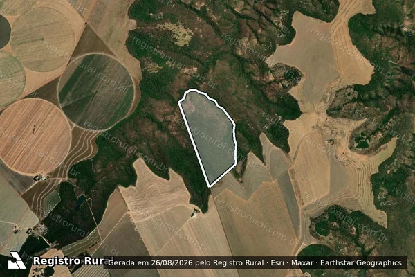 Imagem de satélite de FAZENDA SANTA ELZA ? ANTIGA  PASTO DOS BOIS - Parte 1 em Arinos - MG