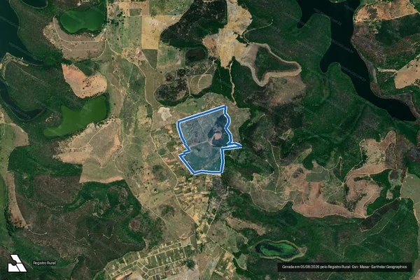 Imagem de satélite de FAZENDA LAGOA BONITA, INDAIÁ E PERDIDA - Parte 21 em Bom Jesus do Galho - MG