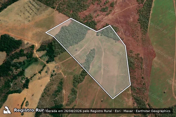 Imagem de satélite de FAZENDA CAMPO LIMPO ? PARTE C/A - 002 em Porto Nacional - TO