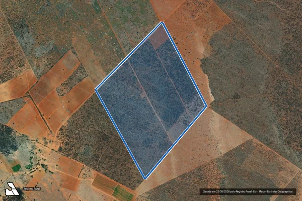 Imagem de satélite de FAZENDA PAU DE COLHER - Parte 6 em Jacobina - BA