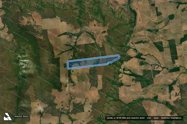 Imagem de satélite de FAZENDA SERRA AZUL I em Barra do Garças - MT