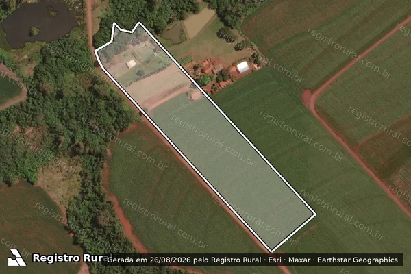 Imagem de satélite de Parte do Lote Rural 116, desmembrado do lote rural 116, da Gleba 16, do Imóvel Rio Azul Piqueroby - Parte do Lote Rural 116, desmembrado do lote rural 116, da Gleba 16, do Imóvel Rio Azul Piqueroby em Palotina - PR