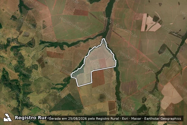 Imagem de satélite de FAZENDA MUNDO NOVO - FAZENDA MUNDO NOVO_PARCELA 5 em Itarumã - GO