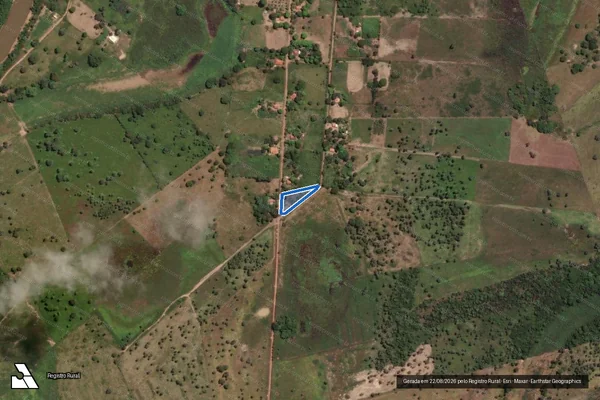 Imagem de satélite de FAZENDA IPOEIRA - ASSOCIAÇÃO DOS PEQUENOS PRODUTORES RURAIS DO VALE SANTA  MARIA I  / ESTRADA VINCINAL em Arinos - MG