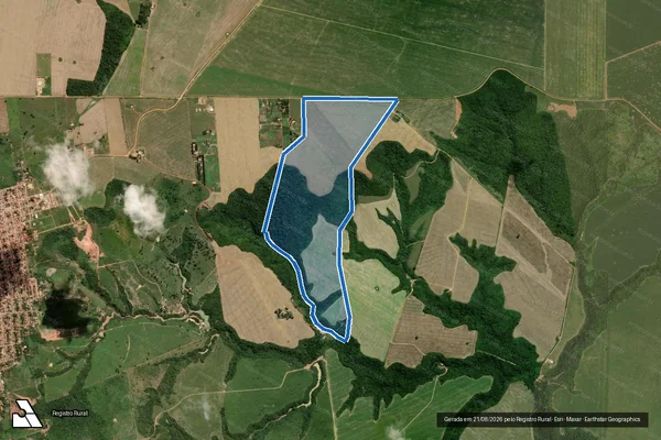 Imagem de satélite de Fazenda Thais / Única