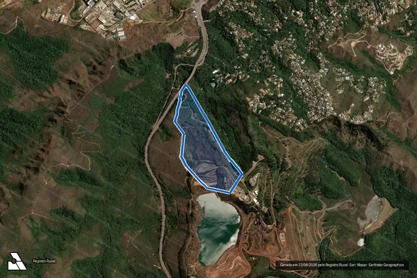 Imagem de satélite de Fazenda da Mutuca  - Gleba 02 em Nova Lima - MG