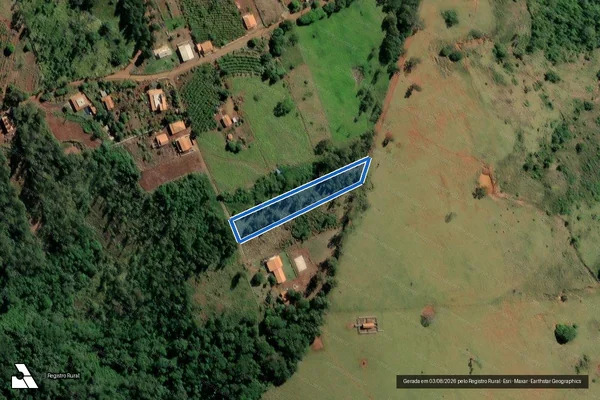 Imagem de satélite de SÍTIO SÃO FERNANDES - PARTE 2 - Matrícula 1732 em Ribeirão Claro - PR