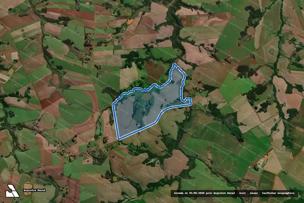 Imagem de satélite de Fazenda Gavião Mouro ? Sede - Fazenda Gavião Mouro ? Sede em Entre-Ijuís - RS