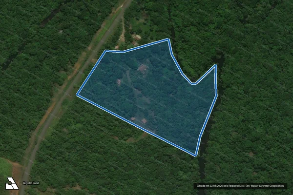 Imagem de satélite de FAZENDA PORTO DA MADEIRA  - GLEBA 5 em Uruçuca - BA