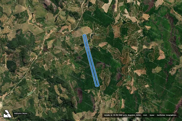 Imagem de satélite de SITIO IRMÃOS OLIVA II - PARCELA 08 em Governador Lindenberg - ES