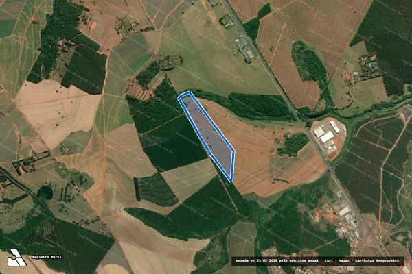 Imagem de satélite de Fazenda Bom Sucesso - Parte 1 em Agudos - SP