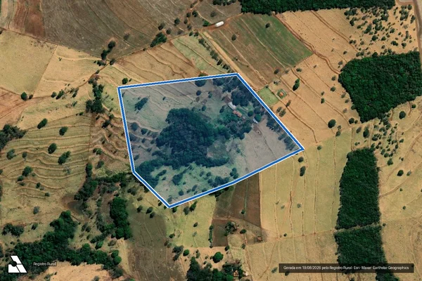 Imagem de satélite de FAZENDA DO PASSA-TRÊS - Parcela 1 em Monte Alegre de Minas - MG