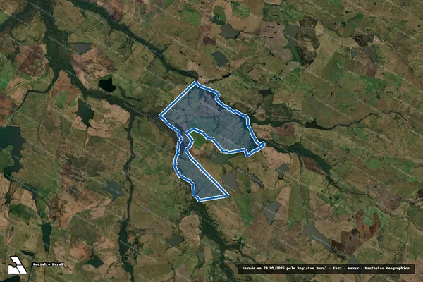 Imagem de satélite de Fazenda Santa Camila - Gleba B em Alegrete - RS
