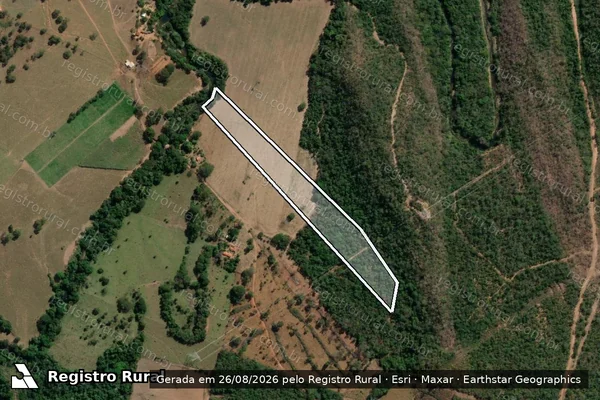 Imagem de satélite de FAZENDA COLUMBIA - Gleba 02 - Parcela 3 em Unaí - MG