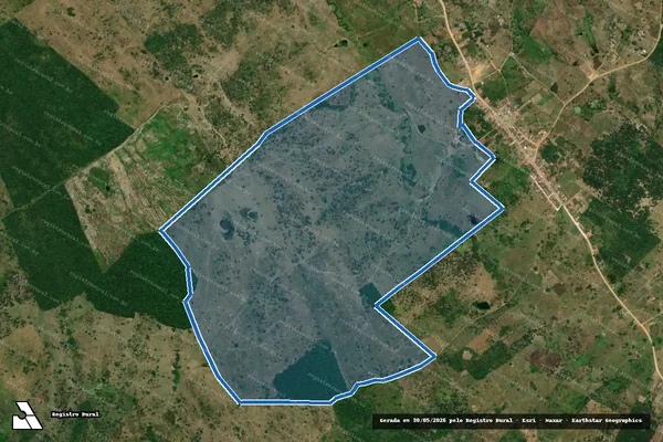 Imagem de satélite de FAZENDA CURRAL NOVO - Parte 1 em Riachão do Dantas - SE