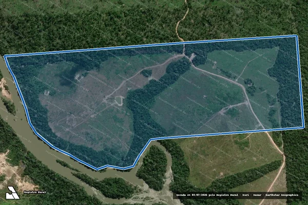 Imagem de satélite de Gleba Raposo Tavares I /Remanescente - DESMEMBRADA 07 em Paranaíta - MT