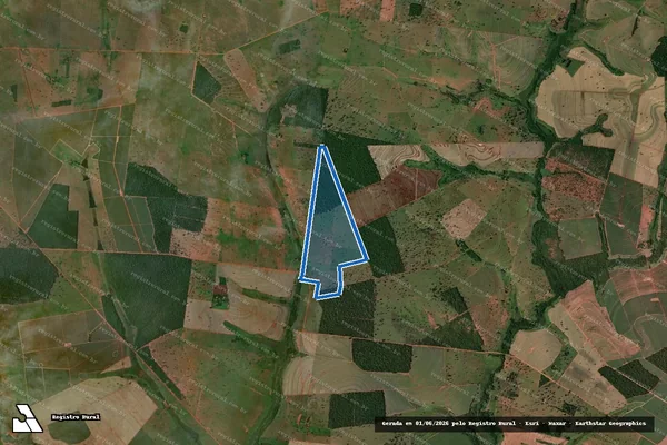 Imagem de satélite de FAZENDA BOM SUCESSO ?CÓRREGO BARREIRO E BREJO DOS CAVALOS? - 20.292 em Carneirinho - MG