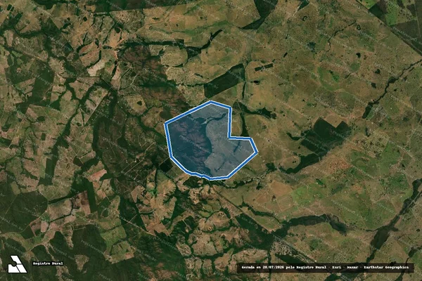 Imagem de satélite de FAZENDA CANAÃ - GLEBA A em Aquidauana - MS