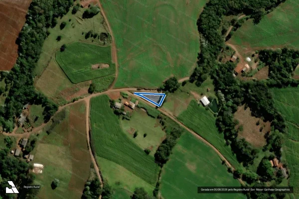 Imagem de satélite de Lote 23-A - Gleba 210-SA, Núcleo Santo Antonio, Colônia Missões - PARCELA 02 em Santo Antônio do Sudoeste - PR