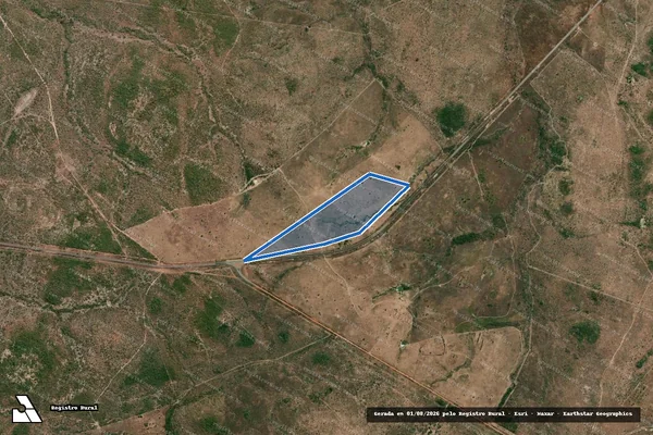 Imagem de satélite de FAZENDA SANTA IZABEL IV DO LOTE 04 DO LOTEAMENTO GARÇA BRANCA em Paranã - TO