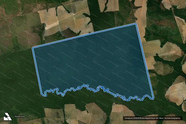 Imagem de satélite de Fazenda Guaruja do Norte em Porto Alegre do Norte - MT