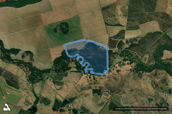 Imagem de satélite de FAZENDA FITTI - PARCELA2 em Araraquara - SP