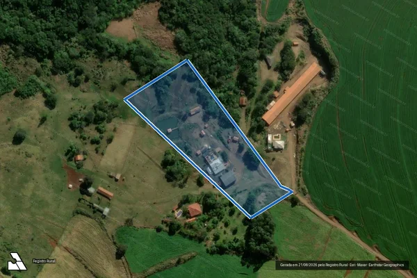 Imagem de satélite de Fazenda Nossa Senhora Aparecida - Parcela 08 em Marilândia do Sul - PR