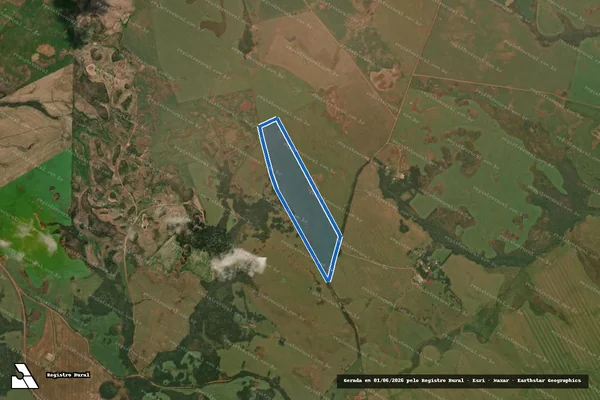Imagem de satélite de Fazenda Porteira do Leão - Parcela 1 em Esmeralda - RS