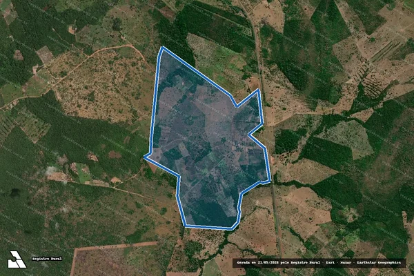Imagem de satélite de P.A. Indiana em Araguatins - TO