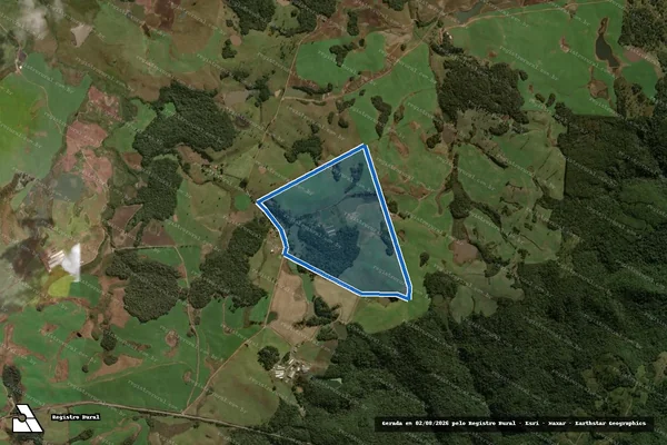 Imagem de satélite de Fazenda Santarem - Parcela 01 em Água Doce - SC
