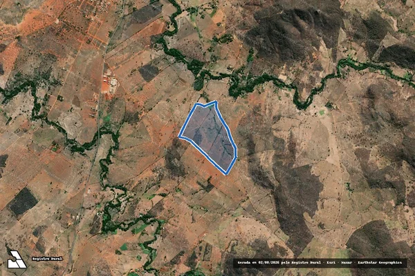 Imagem de satélite de RECREIO, da Fazenda Barra - RECREIO em Mato Verde - MG