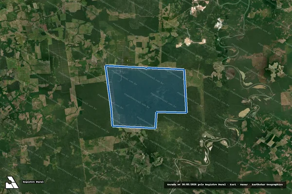 Imagem de satélite de FAZENDA ALVORADA - FAZENDA ALVORADA em Ipixuna do Pará - PA