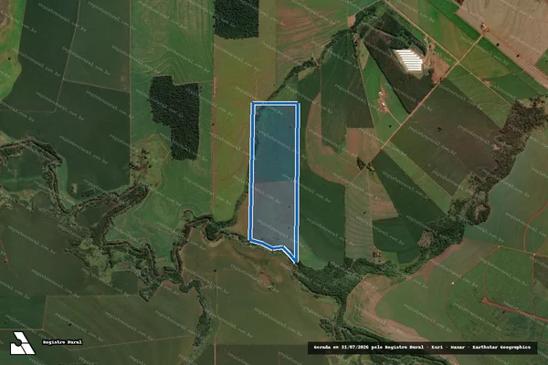 Imagem de satélite de FAZENDA VISTA ALEGRE ? Parte 1 - Parte 01 em Jaguapitã - PR