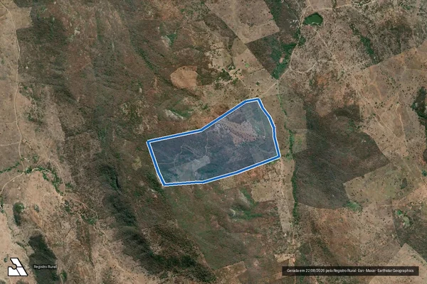 Imagem de satélite de FAZENDA CONJUNTO LAGOA DO EZEQUIEL - FAZENDA CONJUNTO LAGOA DO EZEQUIEL em Manoel Vitorino - BA