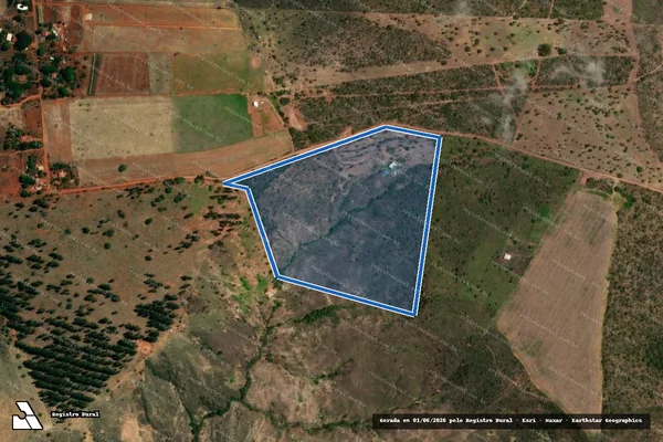 Imagem de satélite de FAZENDA BOA VISTA, ESTREITO, CORREDOR E TAQUARIL - LOTE 04 - 001 em Cabeceiras - GO