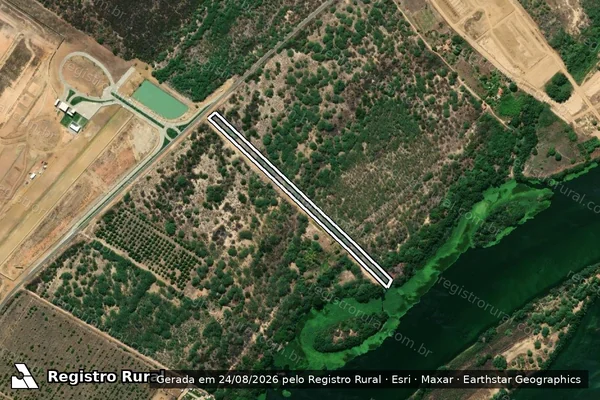 Imagem de satélite de FAZENDA  URUBU - GLEBA ? 2 em Petrolina - PE