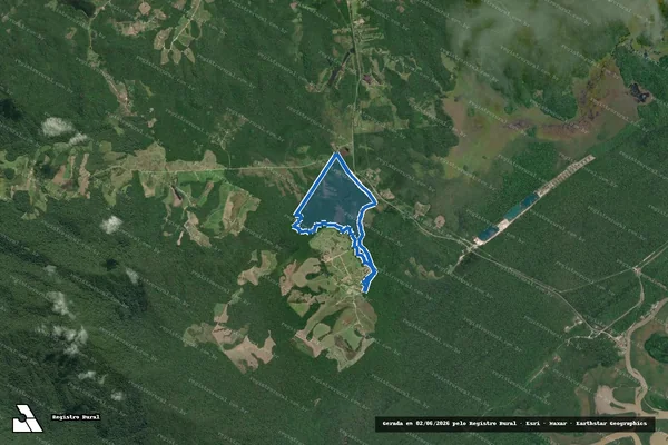 Imagem de satélite de Fazenda Serro Azul em Iguape - SP