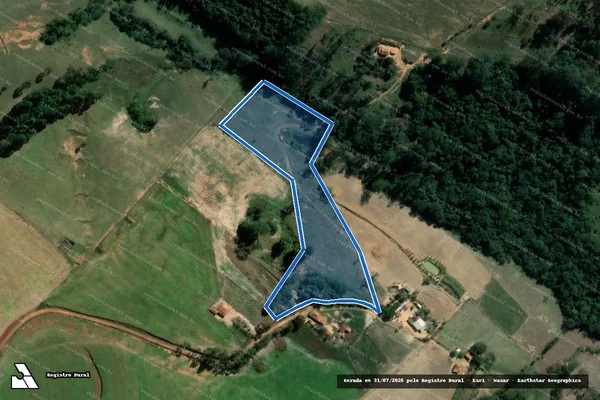 Imagem de satélite de P.A. FAZENDA BEBEDOURO Lote 01 - Lote 01 B em Santana do Itararé - PR